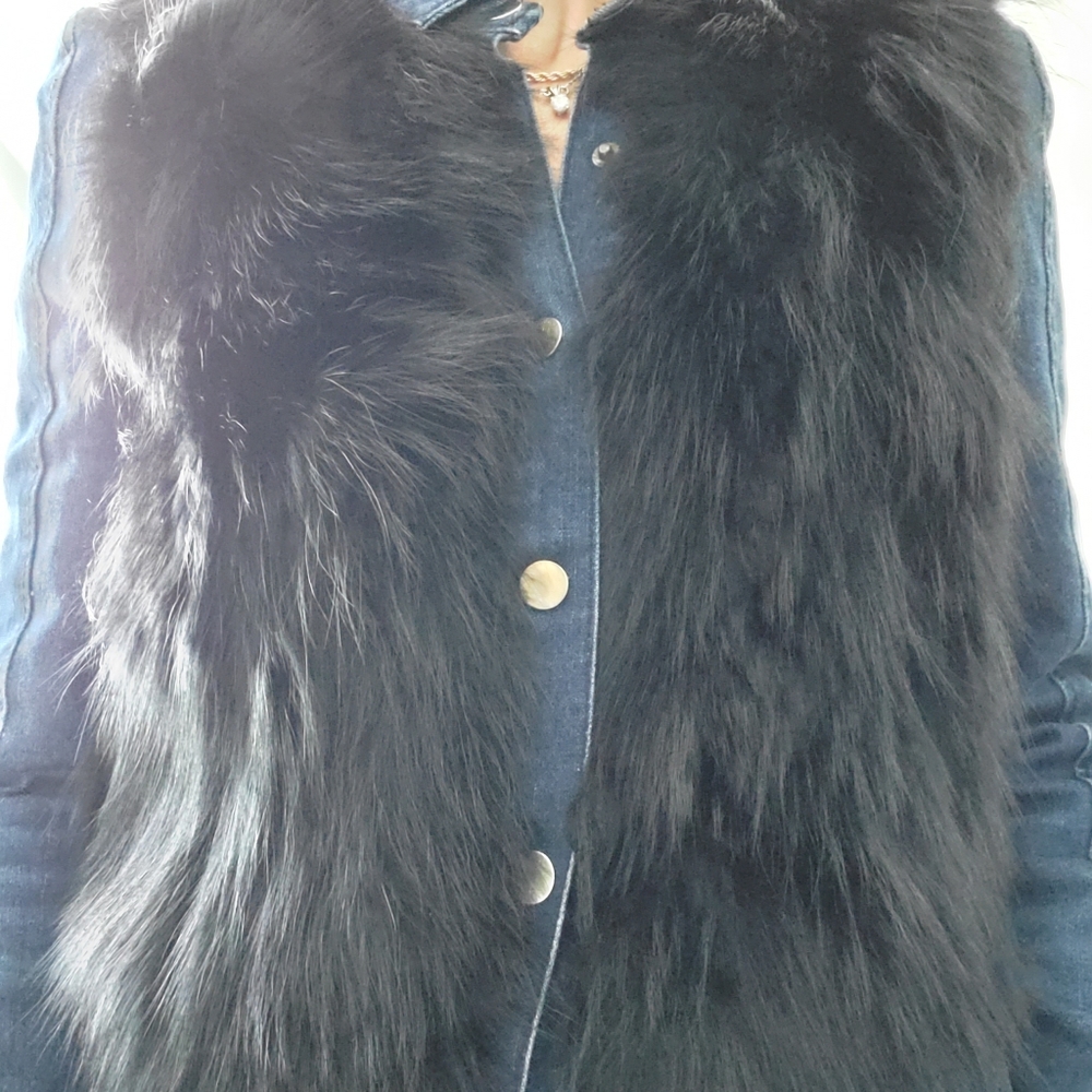 Fox trimmed jacket XXS